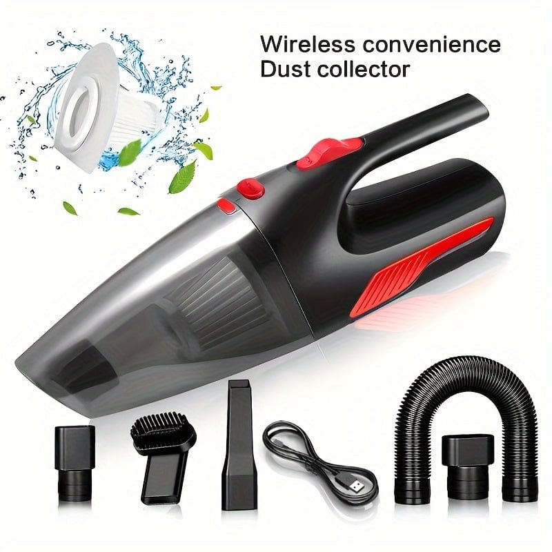 Planet Gates 1pc, Powerful Handheld Wireless Car Vacuum Cleaner With Dual-use For Home And Car, USB Charging, Wireless, Mini Household Vacuum Cleaner With 4000mAh/44w/40dps