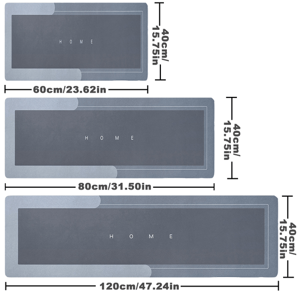 Planet Gates 1pc Premium Diatom Mud Kitchen Floor Mat, Super Absorbent Floor Mat With Anti-slip Bottom, Quick Dry Bathroom Living Room Large Carpet, Absorbent Bath Mat, Laundry Floor Mat