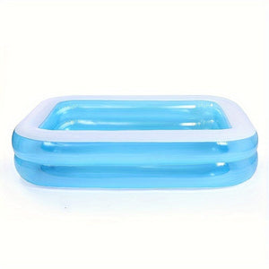 Planet Gates 1pc PVC Inflatable Swimming Pool, Home Outdoor Large Family Pool, Thickened Two Layer Clear Swimming Pool