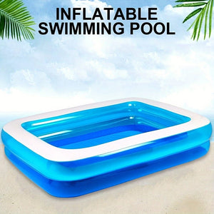 Planet Gates 1pc PVC Inflatable Swimming Pool, Home Outdoor Large Family Pool, Thickened Two Layer Clear Swimming Pool