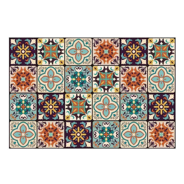 Planet Gates 1pc, Quick Dry Coffee Mat, Coffee Bar Accessories, Non-slip Floral Boho Kitchen Counter Absorbent Plate Drying Mat, Microfiber Suitable For Coffee Maker, Coffee Pot, Super Absorbent Mat, Good Cleaning