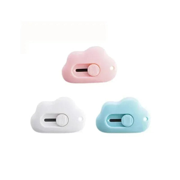 Planet Gates 1pc random A Cute Rabbit Cloud Color Mini Portable Utility Knife Paper Cutter Cutting Paper Razor Blade Office Stationery Cutting Supplies