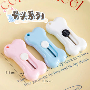 Planet Gates 1pc random A Cute Rabbit Cloud Color Mini Portable Utility Knife Paper Cutter Cutting Paper Razor Blade Office Stationery Cutting Supplies