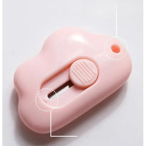 Planet Gates 1pc random A Cute Rabbit Cloud Color Mini Portable Utility Knife Paper Cutter Cutting Paper Razor Blade Office Stationery Cutting Supplies