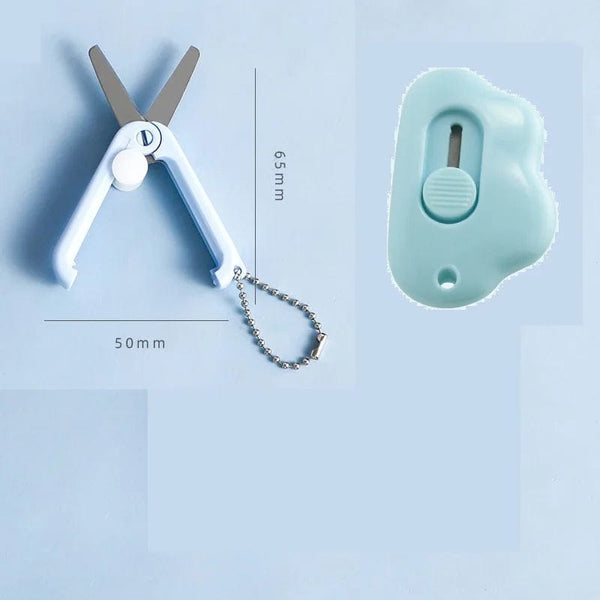Planet Gates 1pc random A Cute Rabbit Cloud Color Mini Portable Utility Knife Paper Cutter Cutting Paper Razor Blade Office Stationery Cutting Supplies