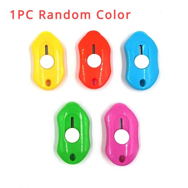 Planet Gates 1pc random A Cute Rabbit Cloud Color Mini Portable Utility Knife Paper Cutter Cutting Paper Razor Blade Office Stationery Cutting Supplies