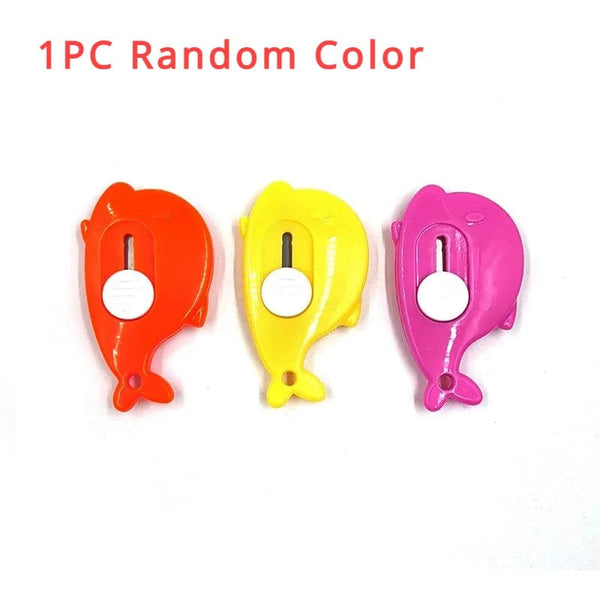 Planet Gates 1pc random A Cute Rabbit Cloud Color Mini Portable Utility Knife Paper Cutter Cutting Paper Razor Blade Office Stationery Cutting Supplies