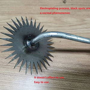 Planet Gates 1pc Random Color 1pc Uprooting Weeding Tool, Forged Weeder Rake, Hand Weeder Tool For Gardening, Patio, Garden Path For Weeding, Soil Loosening, Digging, Hand Tool