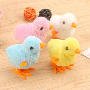 Planet Gates 1pc random color 1pcs Cute Wind Up Chick Plush Animals Toy Kids Boy Girl Stuffed Animals Chick Clockwork Walking Toys Children Fun Gifts