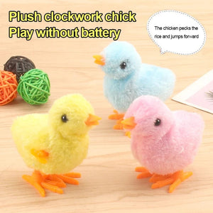 Planet Gates 1pc random color 1pcs Cute Wind Up Chick Plush Animals Toy Kids Boy Girl Stuffed Animals Chick Clockwork Walking Toys Children Fun Gifts
