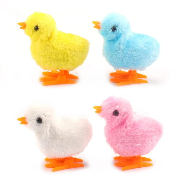 Planet Gates 1pc random color 1pcs Cute Wind Up Chick Plush Animals Toy Kids Boy Girl Stuffed Animals Chick Clockwork Walking Toys Children Fun Gifts