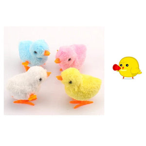 Planet Gates 1pc random color 1pcs Cute Wind Up Chick Plush Animals Toy Kids Boy Girl Stuffed Animals Chick Clockwork Walking Toys Children Fun Gifts