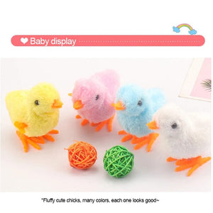 Planet Gates 1pc random color 1pcs Cute Wind Up Chick Plush Animals Toy Kids Boy Girl Stuffed Animals Chick Clockwork Walking Toys Children Fun Gifts