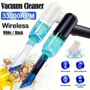 Planet Gates 1pc Rechargeable Mini Vacuum Cleaner for Home and Car - Handheld and Wireless Dual-Use Vacuum Cleaner