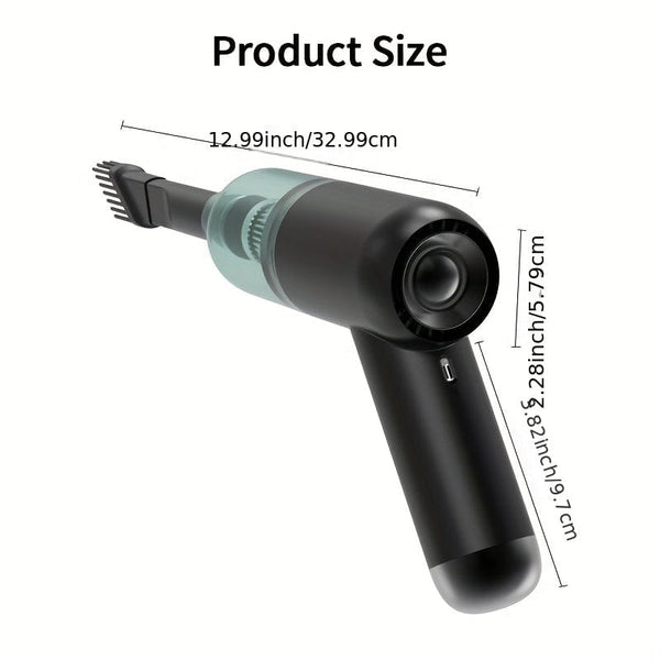 Planet Gates 1pc Rechargeable Mini Vacuum Cleaner for Home and Car - Handheld and Wireless Dual-Use Vacuum Cleaner