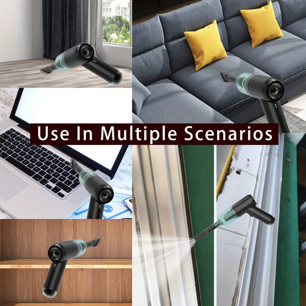 Planet Gates 1pc Rechargeable Mini Vacuum Cleaner for Home and Car - Handheld and Wireless Dual-Use Vacuum Cleaner