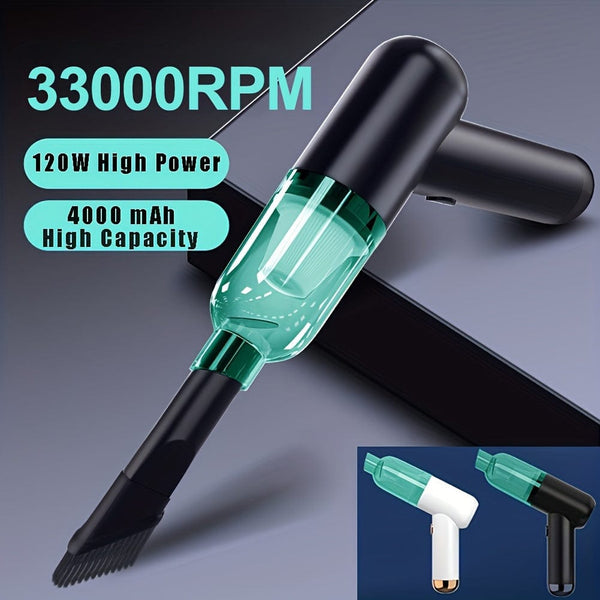 Planet Gates 1pc Rechargeable Mini Vacuum Cleaner for Home and Car - Handheld and Wireless Dual-Use Vacuum Cleaner