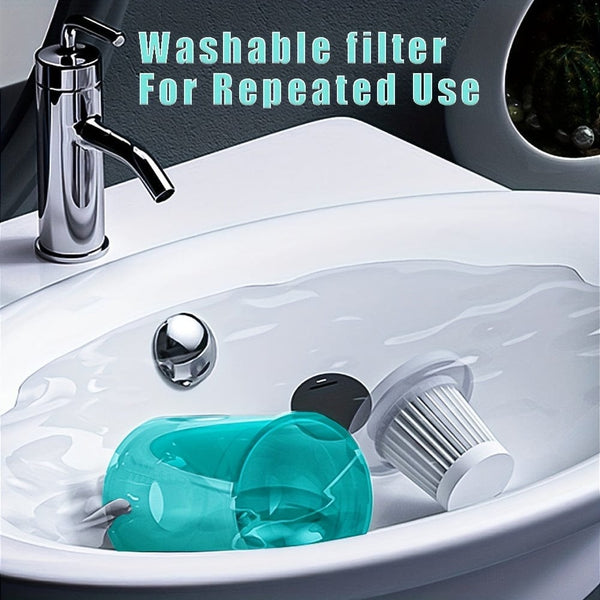 Planet Gates 1pc Rechargeable Mini Vacuum Cleaner for Home and Car - Handheld and Wireless Dual-Use Vacuum Cleaner