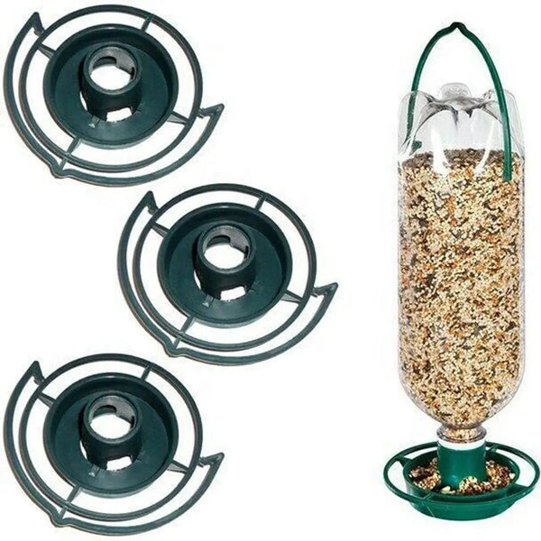 Planet Gates 1pc Recycle Empty Soda Bottle Top Bird Feeder Automatical Feeding Outdoors Hanging Feeding Tray