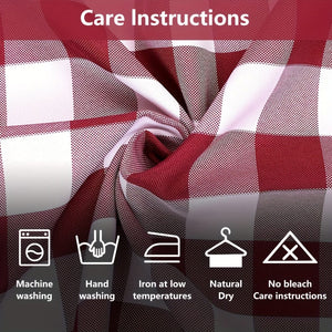 Planet Gates 1pc Red And White Gingham Table Runner, 13×72 Inch Red Buffalo Check Table Cloth Runner For Farmhouse Rustic, 4th Of July Patriotic Christmas Wedding Outdoor Picnic Camping Party Table Decoration