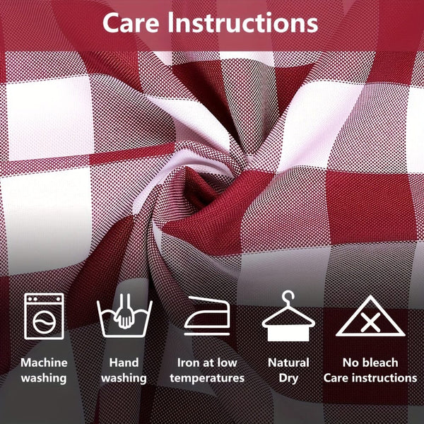 Planet Gates 1pc Red And White Gingham Table Runner, 13×72 Inch Red Buffalo Check Table Cloth Runner For Farmhouse Rustic, 4th Of July Patriotic Christmas Wedding Outdoor Picnic Camping Party Table Decoration