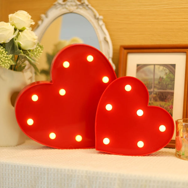 Planet Gates 1pc Red Heart-shaped Decorative Light, Indoor Bedroom Desktop Decoration Night Light, Wedding, Proposal, Party, Holiday Decoration Love Shaped Light, Valentine's Day And Mother's Day Gifts