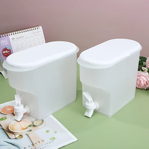 Planet Gates 1pc, Refrigerator Cold Kettle, Summer Cooling Large Capacity Fruit Tea Kettle, Household High Temperature Resistant Drink Bucket, With Faucet Ice Water Juice Bucket, Kitchen Supplies, Bar Supplies