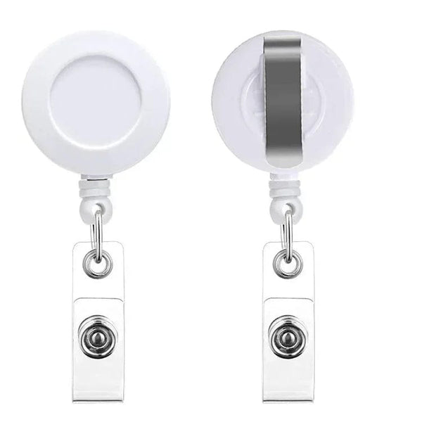 Planet Gates 1pc Retractable Badge Holder Clips for Nurse ID Badge Reel with Belt Clip Doctor ID Card Chain Clips School Student Office
