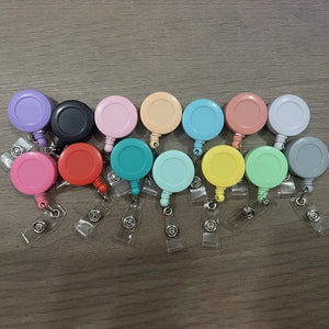 Planet Gates 1pc Retractable Badge Holder Clips for Nurse ID Badge Reel with Belt Clip Doctor ID Card Chain Clips School Student Office
