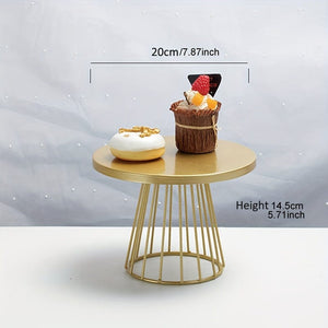 Planet Gates 1pc Round Cake Stand, Elegant Easy-to-Clean Party Accessory Cake Stand, Cupcake Stand For Home & Kitchen Cake Stands For Dessert Table At Weddings Birthdays & All-Occasion Decorations