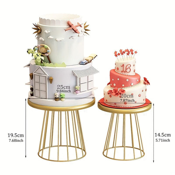 Planet Gates 1pc Round Cake Stand, Elegant Easy-to-Clean Party Accessory Cake Stand, Cupcake Stand For Home & Kitchen Cake Stands For Dessert Table At Weddings Birthdays & All-Occasion Decorations