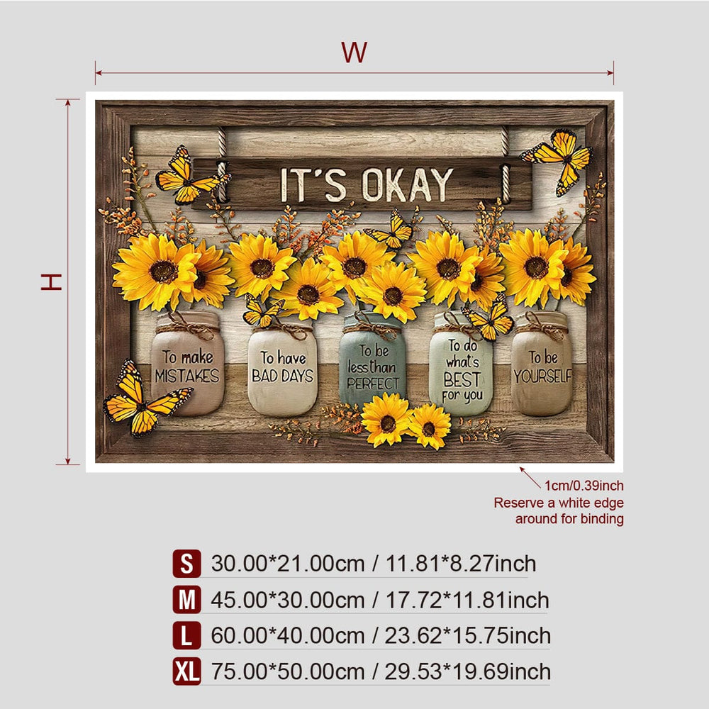 Planet Gates 1pc Rustic Canvas Print Poster, Sunflower Canvas Wall Art, Artwork Wall Painting For Bathroom Bedroom Office Living Room Wall Decor, Home Decoration, No Frame