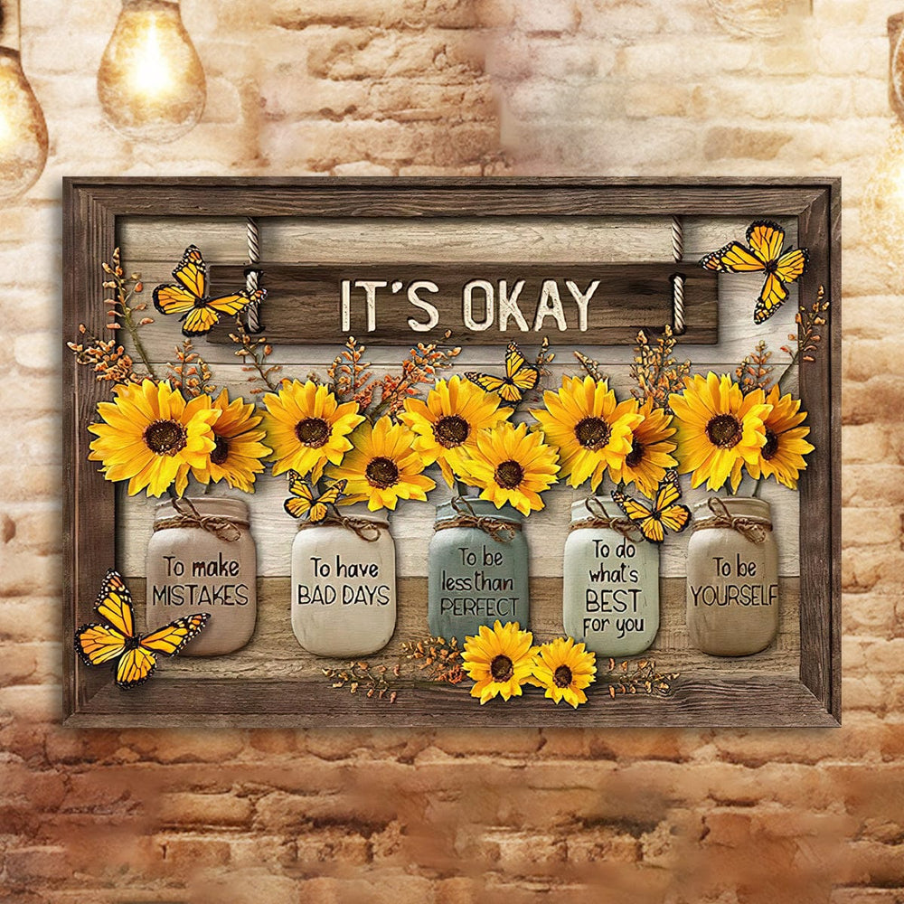 Planet Gates 1pc Rustic Canvas Print Poster, Sunflower Canvas Wall Art, Artwork Wall Painting For Bathroom Bedroom Office Living Room Wall Decor, Home Decoration, No Frame