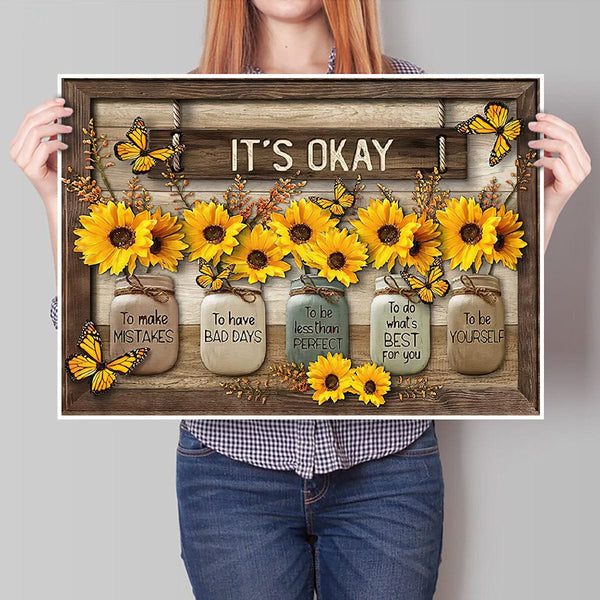 Planet Gates 1pc Rustic Canvas Print Poster, Sunflower Canvas Wall Art, Artwork Wall Painting For Bathroom Bedroom Office Living Room Wall Decor, Home Decoration, No Frame