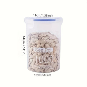 Planet Gates 1pc Sealed Kitchen Storage Jar for Cereal and Miscellaneous Food - Easy to Use and Organize Kitchen Accessory