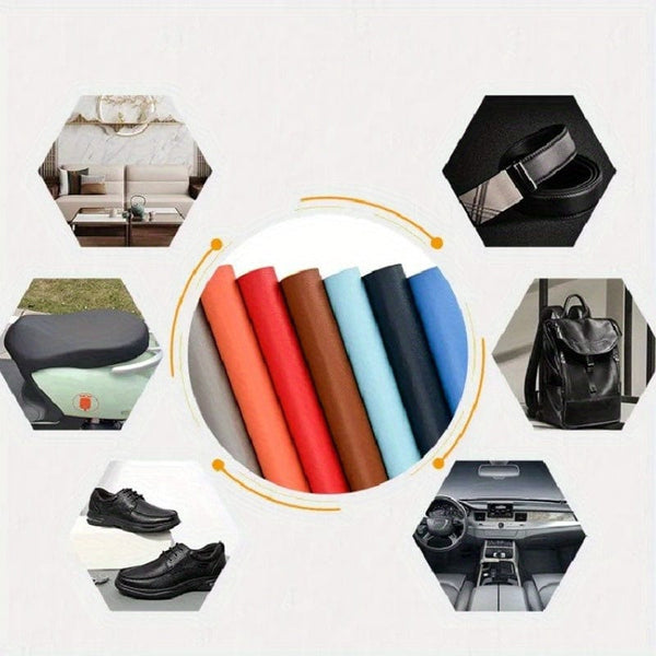 Planet Gates 1pc, Self Adhesive Leather, For Sofa Repair Patch Furniture Table Chair Sticker, Seat Bag Shoe Bed Fix Mend PU Artificial Leather Skin, Home Accessories