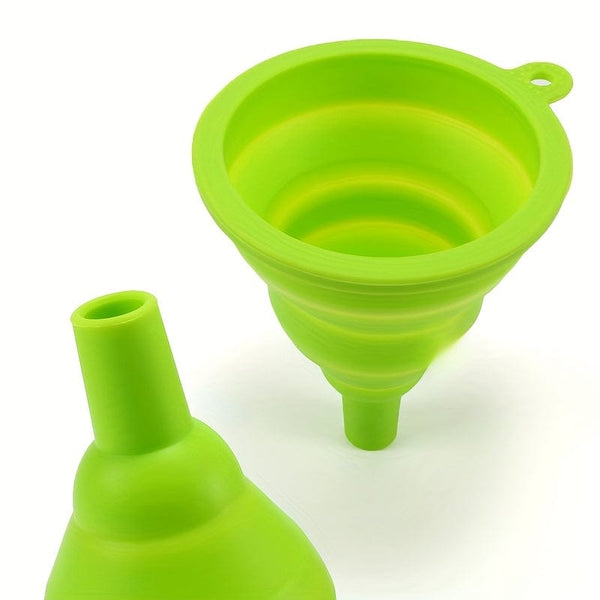 Planet Gates 1pc Silicone Collapsible Funnel Foldable Funnels For Water Bottle Liquid Transfer Kitchen Gadgets Accessories