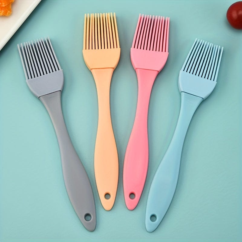 Planet Gates 1pc Silicone Oil Brush Household Seasoning Brush Split Type Oil Brush Kitchen Food Oil Brush Barbecue Brush