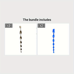 Planet Gates 1pc Silvery*3+Blue 1pc*2 Garden Patio Decoration: 1pc Bird Repellent Scare Strip, Spiral Wind Spinning Bird Catcher & Wind Chimes - Perfect Memorial Gifts!