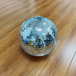 Planet Gates 1pc, Silvery Mirror Disco Ball Holiday Hanging Decorations Mirror Ball Wedding Party Home Decoration Disco Ball Glass Ball Reflective Ball