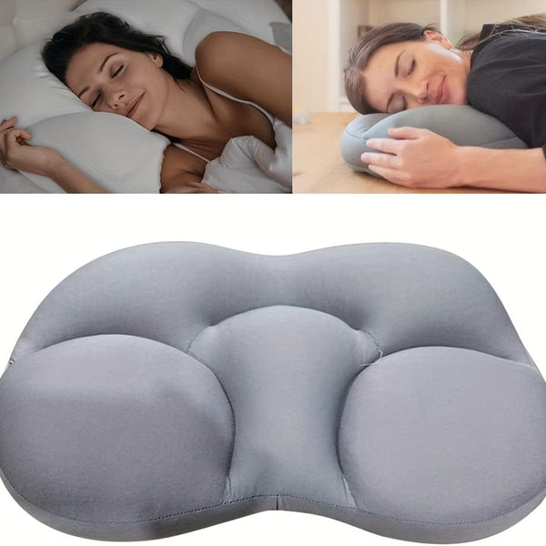 Planet Gates 1pc Sleep Pillow, Soft Bed Pillow Micro Egg Shaped Pillows, Breathable Cervical Foam Pillow, 3D All-Round Deep Sleep Pillow For Men Women