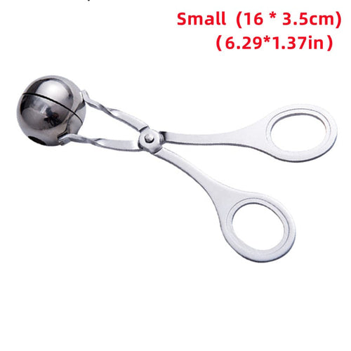 Planet Gates 1pc / Small 1pc, Meat Baller, Stainless Steel Meatball Maker, Meat Baller Tongs, Cake Pop, Ice Tongs, Cookie Dough Scoop, Kitchen Gadgets, Kitchen Stuff, Kitchen Accessories, Home Kitchen Items