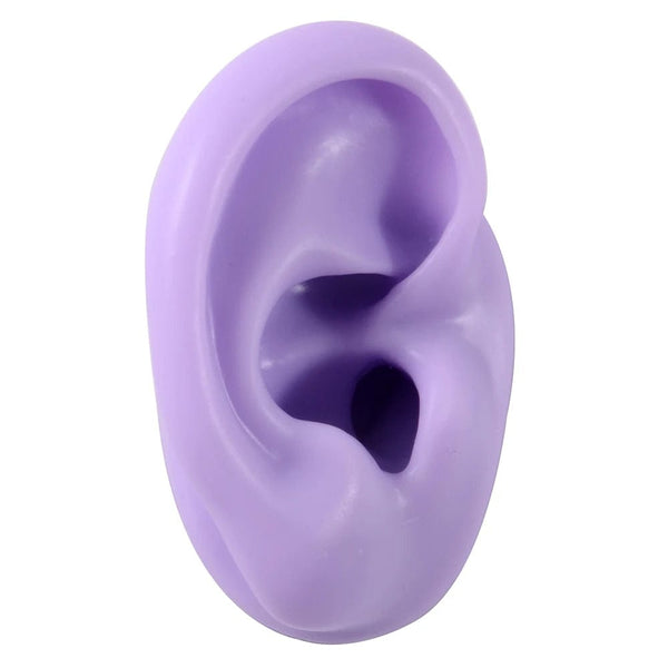 Planet Gates 1PC Soft Ear Silicone Piercing Model Tattoo Practice Tools Earring Jewelry Display Acrylic Display Stand Kit Hot Sale