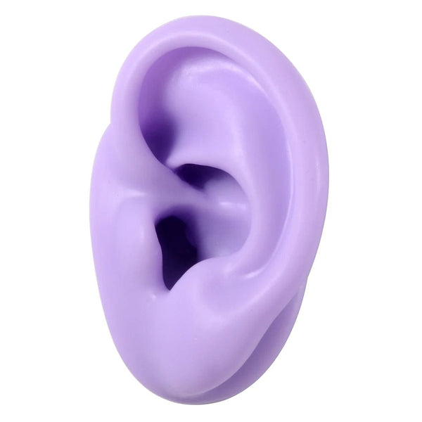 Planet Gates 1PC Soft Ear Silicone Piercing Model Tattoo Practice Tools Earring Jewelry Display Acrylic Display Stand Kit Hot Sale