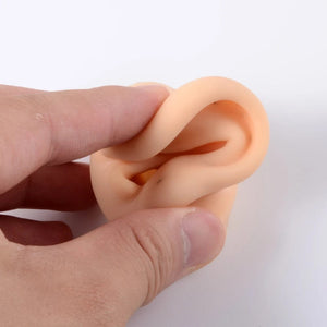 Planet Gates 1PC Soft Ear Silicone Piercing Model Tattoo Practice Tools Earring Jewelry Display Acrylic Display Stand Kit Hot Sale