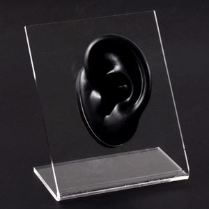 Planet Gates 1PC Soft Ear Silicone Piercing Model Tattoo Practice Tools Earring Jewelry Display Acrylic Display Stand Kit Hot Sale