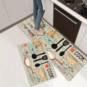Planet Gates 1pc, Soft Kitchen Rug, Cushioned Anti-Fatigue Kitchen Rug, Waterproof Non-Slip Kitchen Rugs Set, Runner Rug, Bedside Rug, Super Absorbent Machine Washable Carpet For Farmhouse Kitchen Home Office Sink Laundry