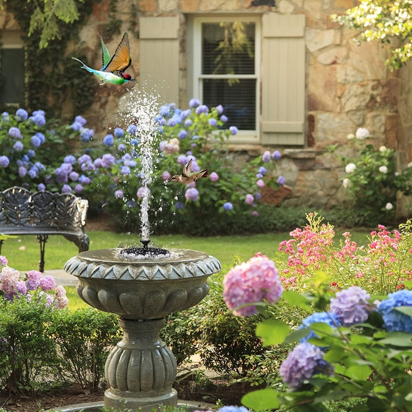 Planet Gates 1pc Solar Fountain Pump For Bird Bath, 2023 Upgraded Solar Powered Fountain Pump, Solar Bird Bath Fountain With Free Standing Floating Birdbath Water Pumps For Garden, Patio, Pond And Pool