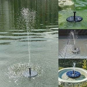 Planet Gates 1pc Solar Fountain Pump, Solar Powered Water Fountain, Solar Fountain Bird Bath Pump, Free Standing Portable Floating Solar Powered Water Fountain Pump Stand-Alone Portable Floating Solar Drinking Water Pump For Garden