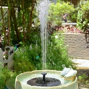 Planet Gates 1pc Solar Fountain Pump, Solar Powered Water Fountain, Solar Fountain Bird Bath Pump, Free Standing Portable Floating Solar Powered Water Fountain Pump Stand-Alone Portable Floating Solar Drinking Water Pump For Garden